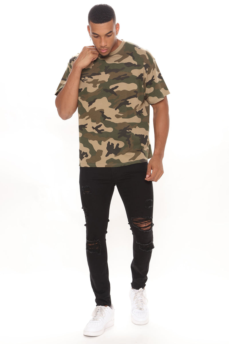 Omar Camo Oversized Short Sleeve Tee - Camouflage | Fashion Nova, Mens ...