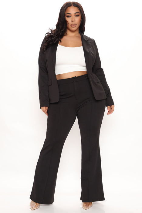Business Per Usual Blazer Pant Set - Black, Fashion Nova, Matching Sets