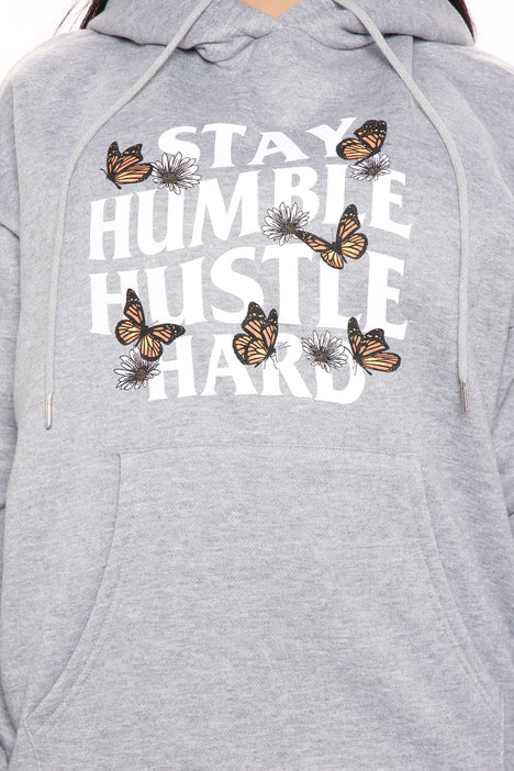 Stay Humble Butterfly Hoodie - Heather Grey | Fashion Nova, Screens Tops  and Bottoms | Fashion Nova