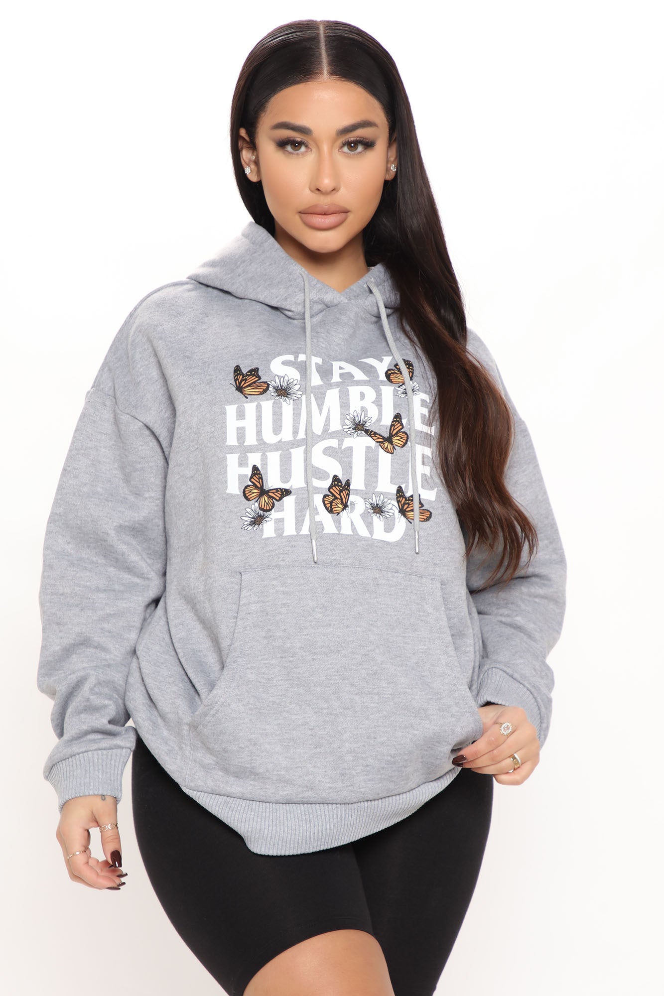 Grey butterfly sales hoodie