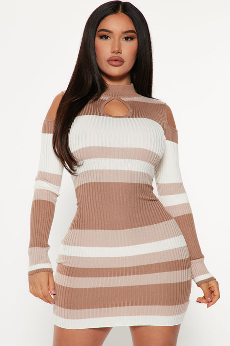 Fashion nova shop white sweater dress