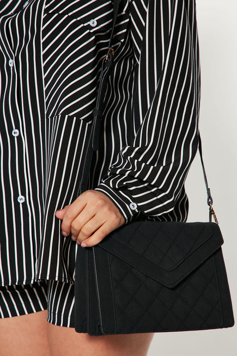 Keep It Smooth Crossbody Bag Black