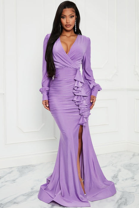 Lilacs & Lavender Gown | Liylah | Modest Gown Rental