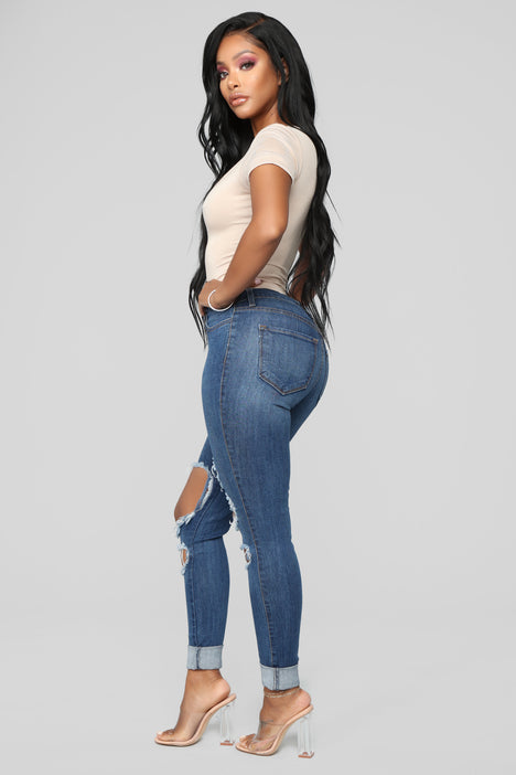 Beach Bum Jeans Medium Blue
