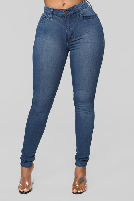 Luxe glam high waist skinny sale jeans