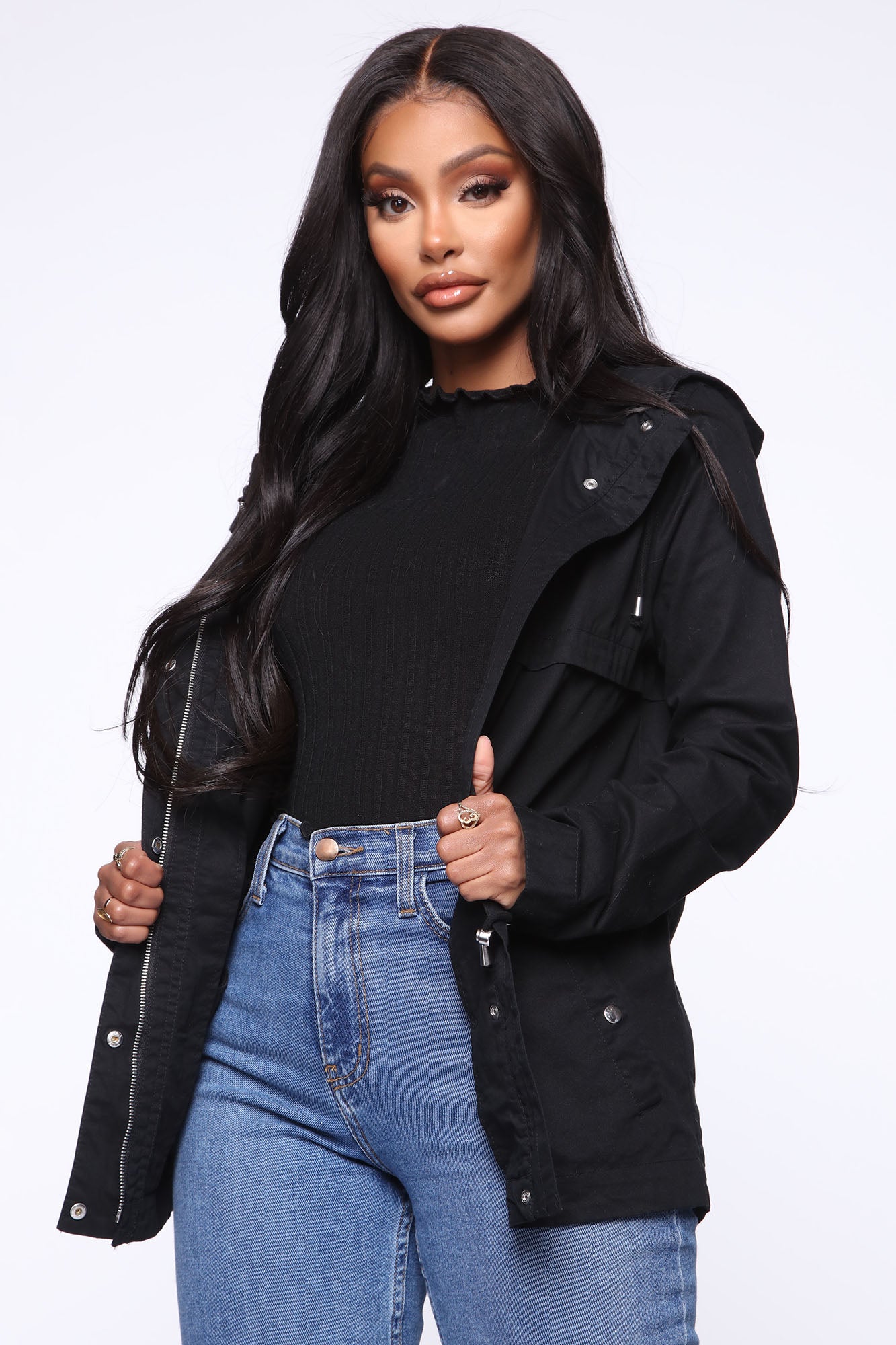 Gimme Some Love Anorak Jacket Black Fashion Nova Jackets