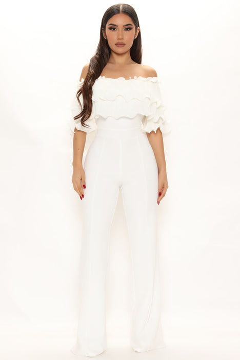 Fashion nova hot sale ruffle jumpsuit