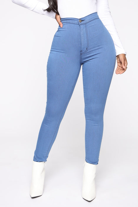 Super high waist denim skinnies outlet