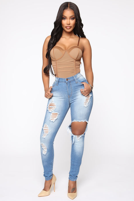 Glistening Jeans Medium Wash Fashion Nova Jeans Fashion Nova