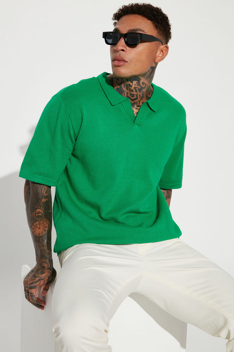 Stacks Knit Short Sleeve Shirt Green Fashion Nova, Mens Tees & Tanks Fashion Nova