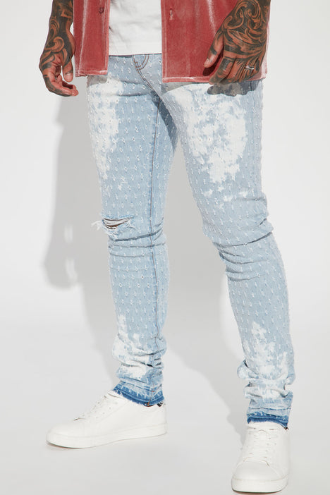 Textured hotsell skinny jeans