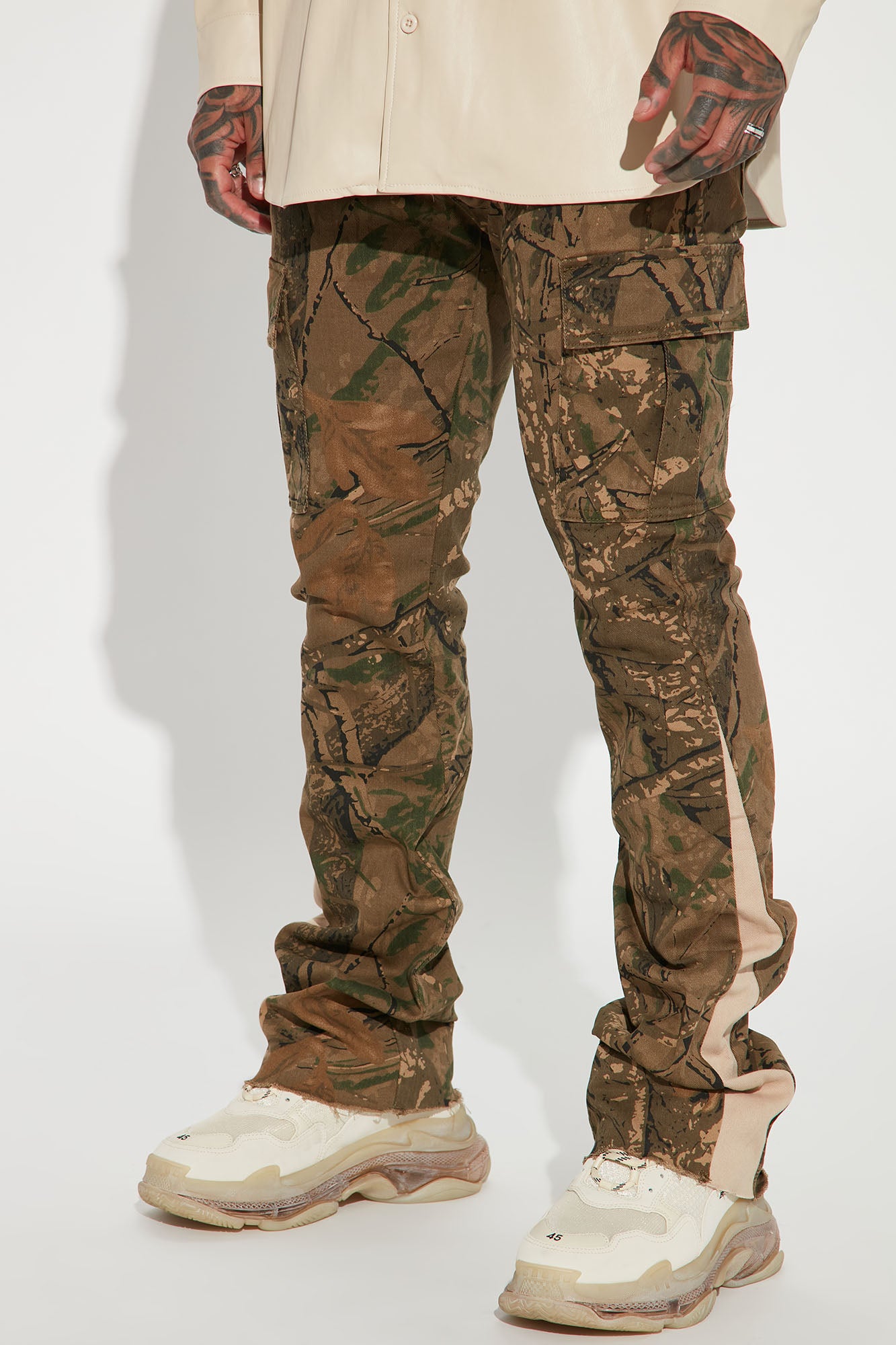 Flared Cargo Pants