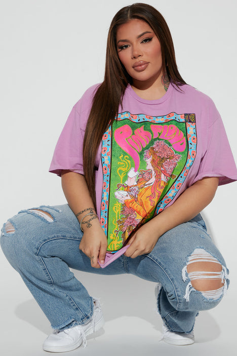 Plus size pink floyd shirt top