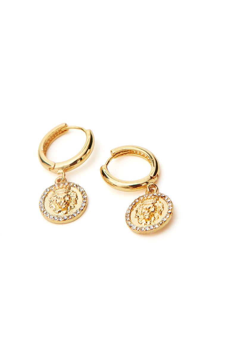 Lion Earring Set - Gold | Fashion Nova, Mens Jewelry | Fashion Nova