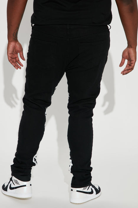 Fashion nova on sale stacked joggers