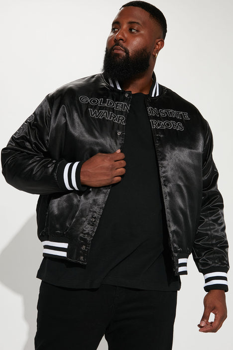 warriors jacket black