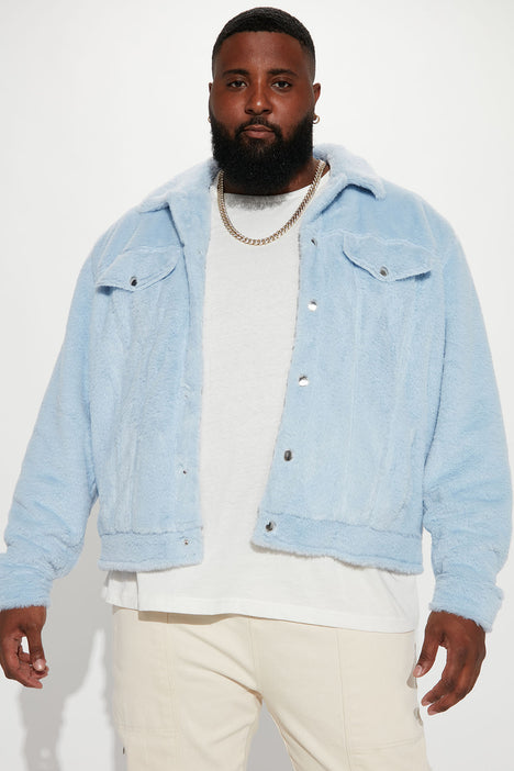 Trucker jacket with deals fur mens