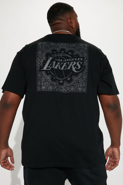 Lakers Back Up Short Sleeve Tee - Black, Fashion Nova, Mens Graphic Tees