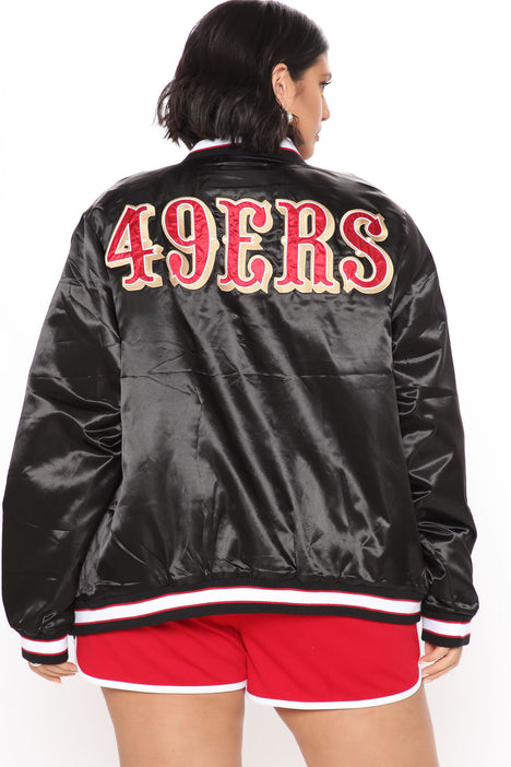 49ers women's satin jacket