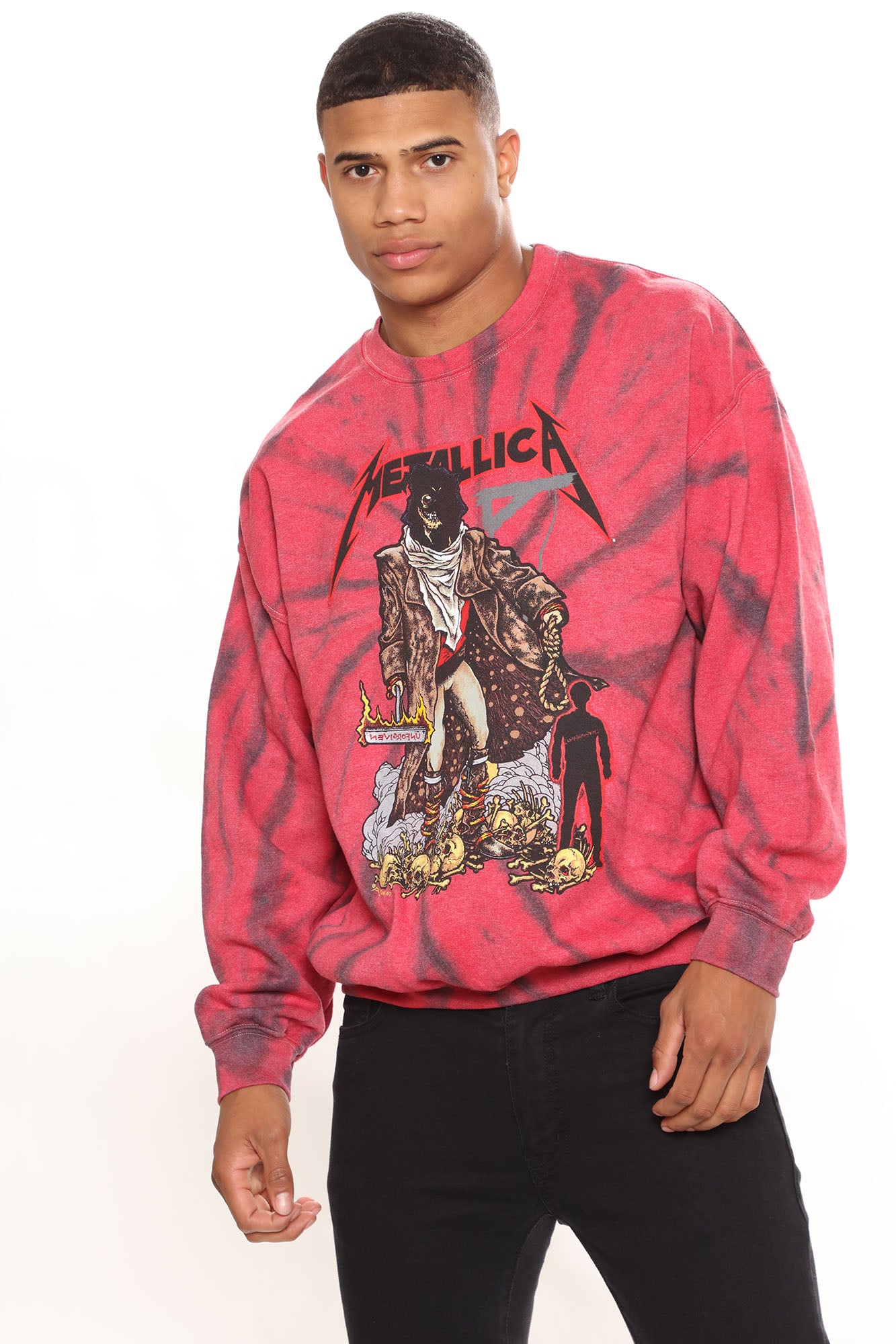 Metallica tie dye hoodie on sale