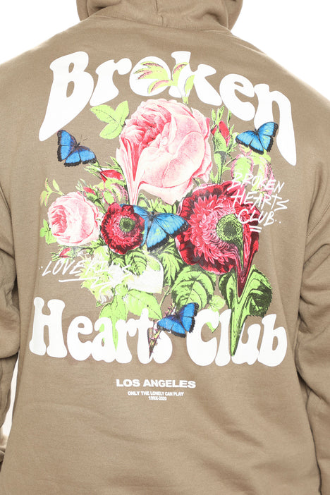 The broken hearts club hoodie store