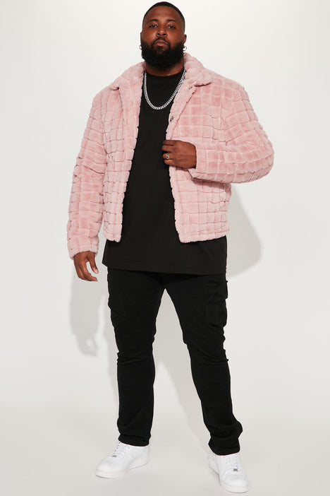 Pink diamond online fur jacket