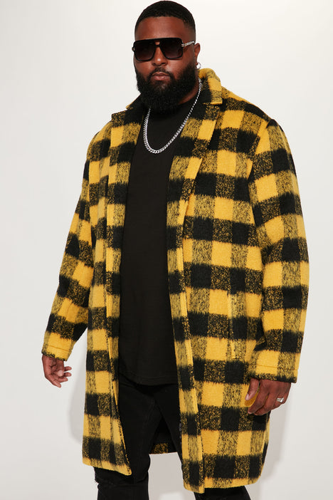 Yellow plaid sale puffer jacket
