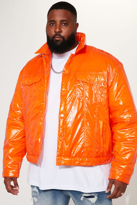 Orange trucker shop jacket
