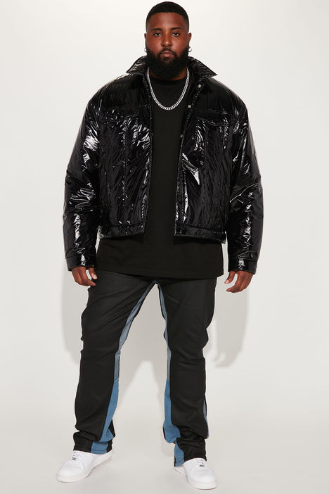 Vinyl trucker shop jacket