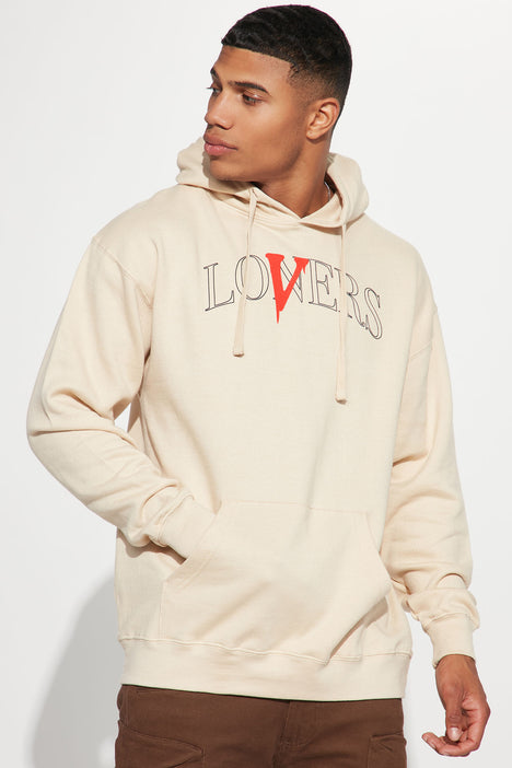Lovers Hoodie - Cream | Fashion Nova, Mens Graphic Tees | Fashion Nova