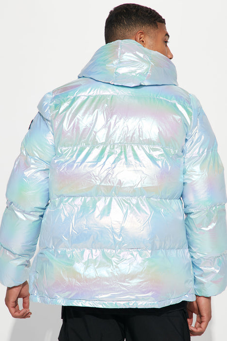 Iridescent Only Puffer Jacket Multi Color