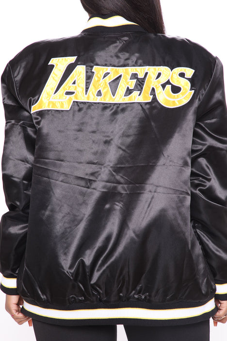 black lakers bomber jacket