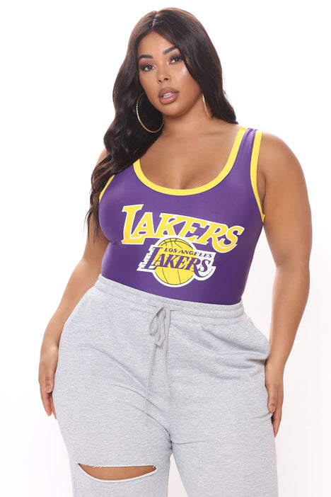 NBA Foul Ball Lakers Bodysuits - Purple