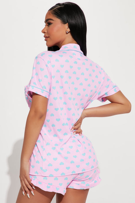 Lingerie - In & | Angel Your Fashion Dreams Short Set Sleepwear Pink/combo PJ Fashion Nova Nova, |