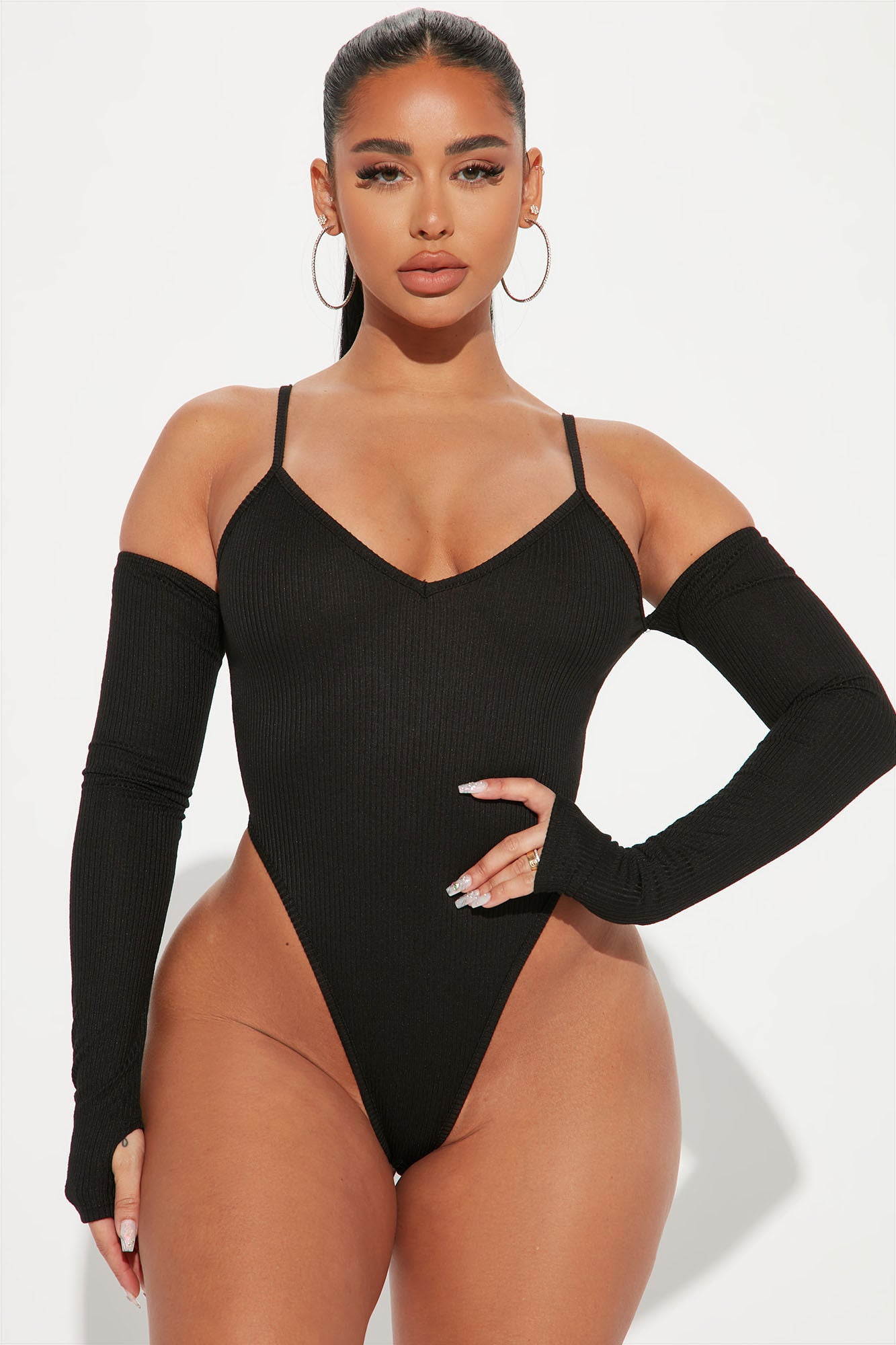 First And Last Bodysuit - Black, Fashion Nova, Bodysuits