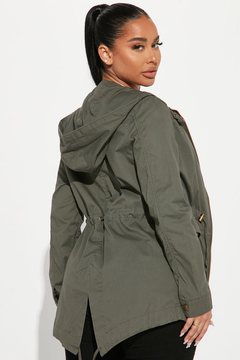 Olive windbreaker womens clearance