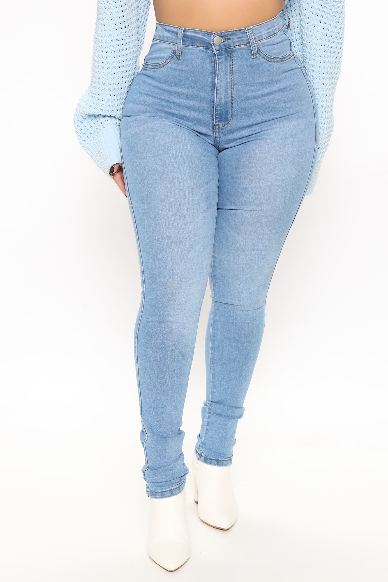 Say It Louder Stretch Jeggings Light Blue Wash