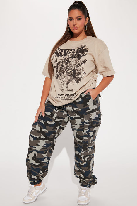 Purple camo pants fashion nova store