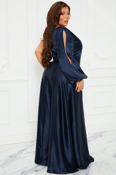 Air of romance discount navy blue maxi dress