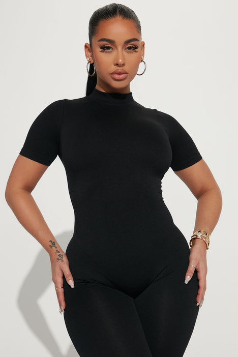 Brooke Seamless Jumpsuit Black