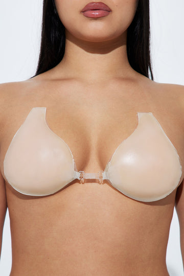 All Those Curves Sticky Invisible Bra - Pink