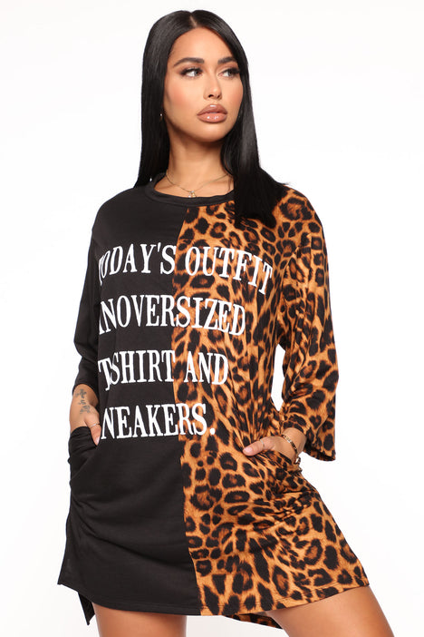 Oversized t shirt deals dress fashion nova