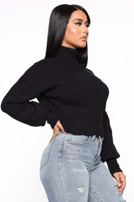 Fashion nova black online turtleneck