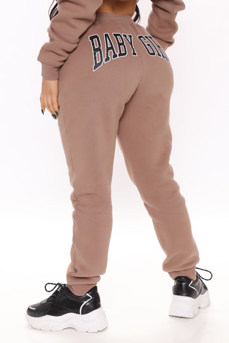 Baby Girl Sweatpants Taupe