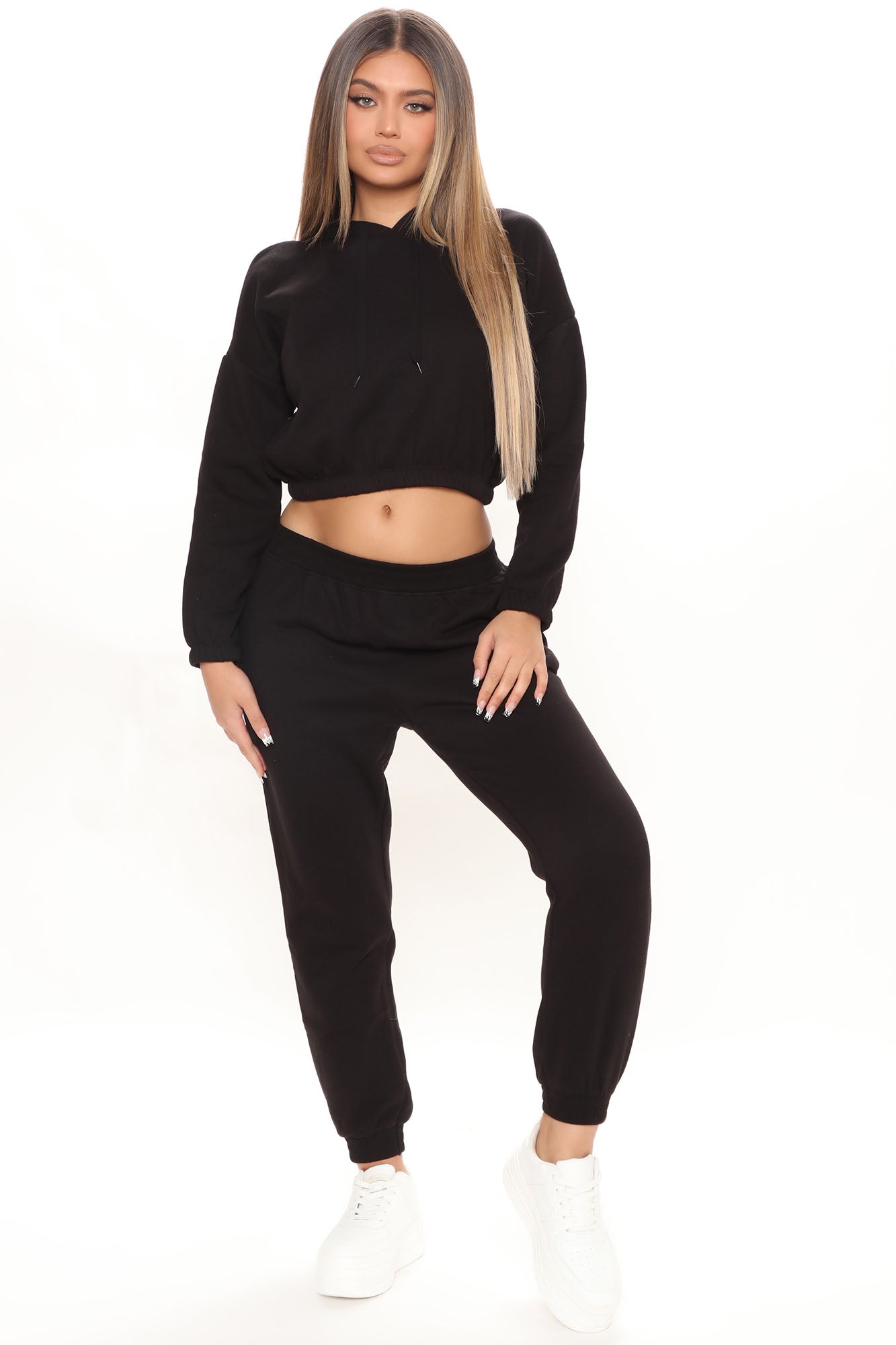Fashion nova top joggers set