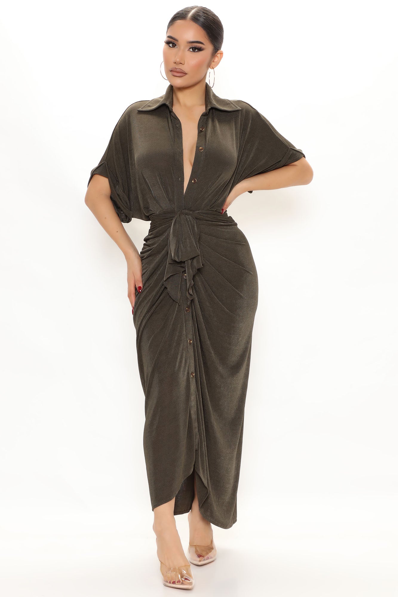 Slinky midi dress clearance