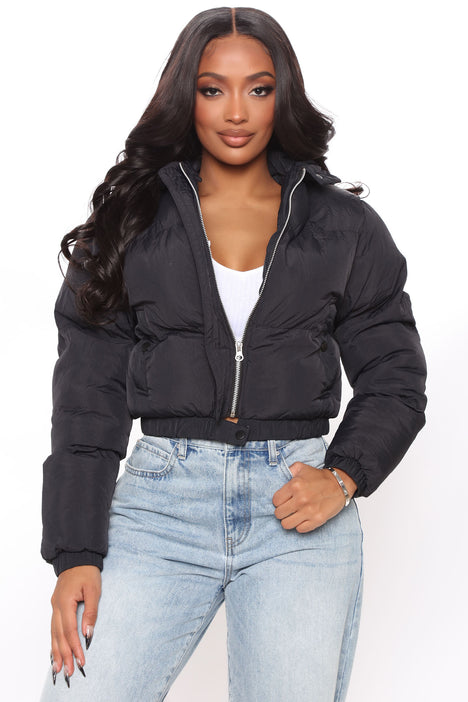 Black puffer shop jackets womens