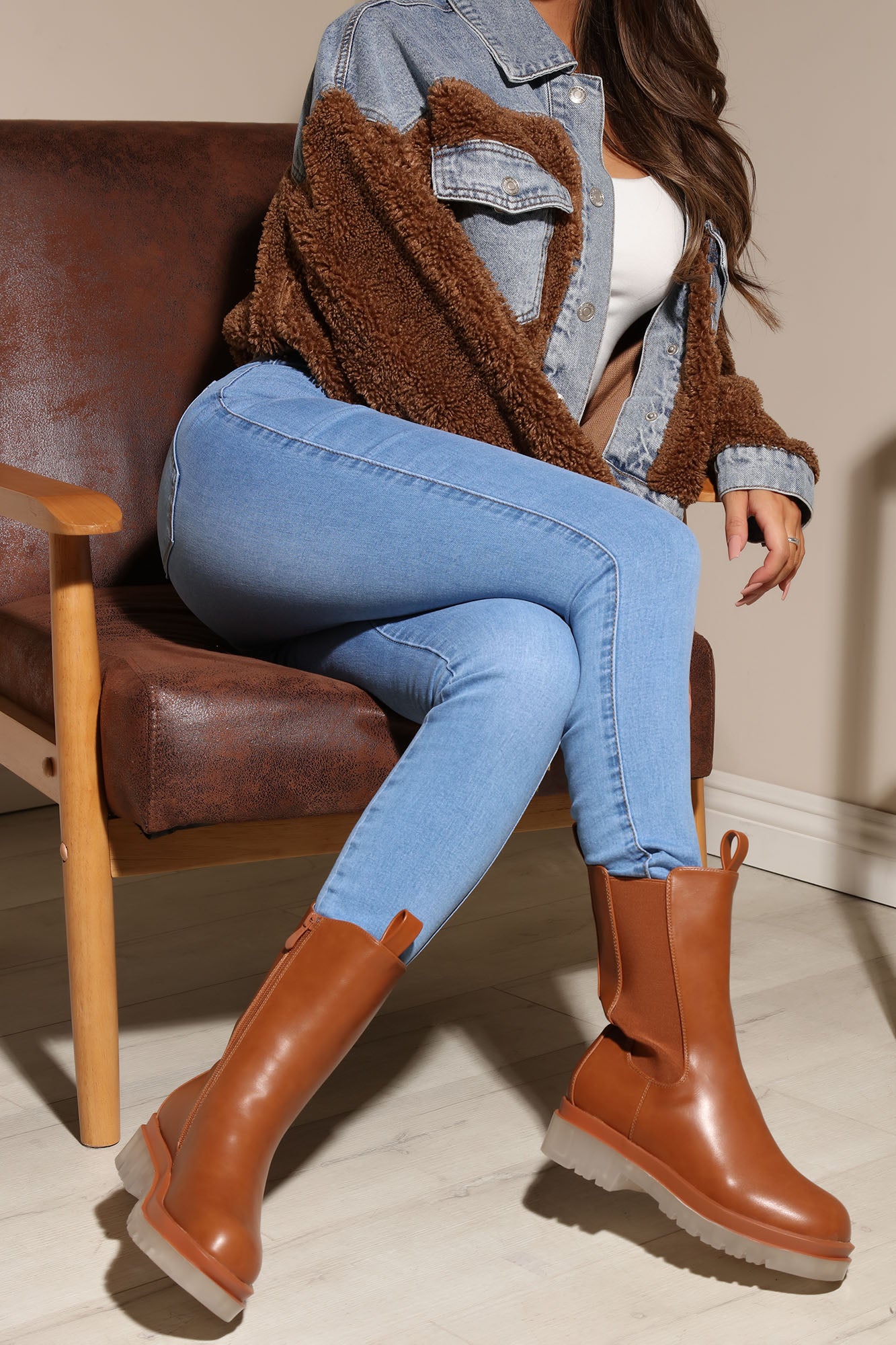 Do Better Flat Booties Tan