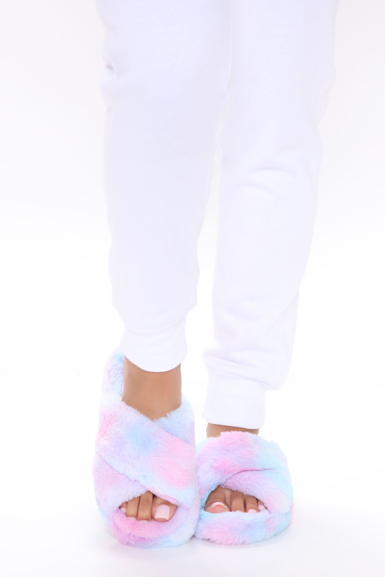 Cotton Candy Skies Slippers Multi Color Fashion Nova Shoes