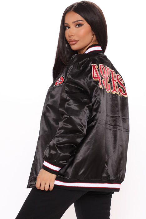 NFL Season Tickets 49ers Bomber Jacket - Black, Fashion Nova, Jackets &  Coats